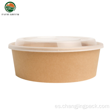 Tazón de embalaje de comida compostable para el hogar ecológico